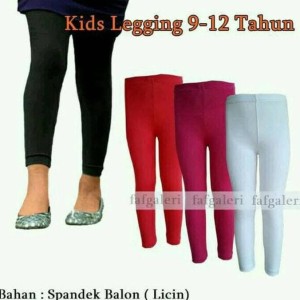 Celana Leging Anak Bahan Spandek Licin 9 12 Tahun Tokopedia