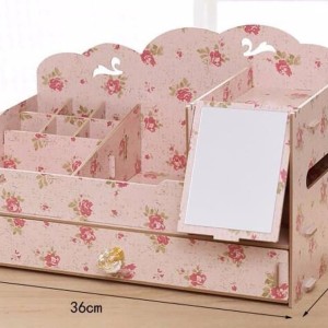 Rak Kosmetik Besar Kaca Desktop Cosmetik Box Kode 050 Tokopedia