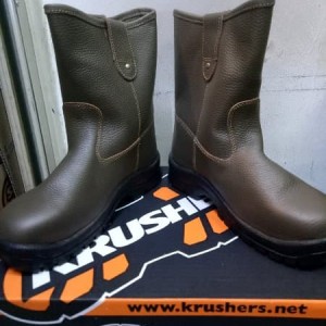 Sepatu Safety Krushers Texas Coklat Tokopedia