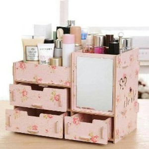 R41 Rak Kosmetik Bahan Kayu Cermin R41 Dilengkapi Tempat Tissue 25 5cm Tokopedia