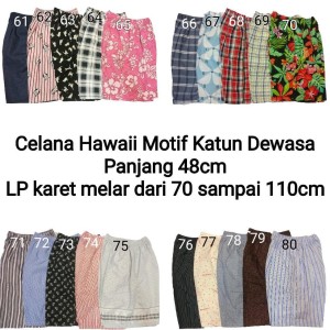 Celana Pendek Motif Katun Hawaii Murah Tokopedia