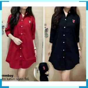 Kemeja Wanita Kemboy Katun Baju Atasan Wanita Baju Hem Kemeja Tokopedia