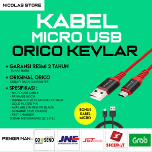 Kabel Data Micro Usb Charger Hp Android 1m Tokopedia