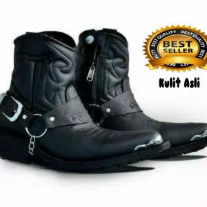 Sepatu Jenggel Boots Kulit Tokopedia