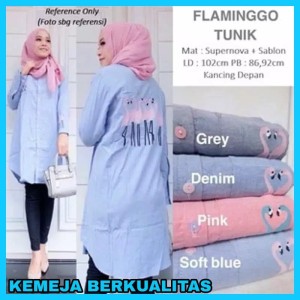 Tunik Kemeja Baju Atasan Tunik Pocket Blouse Jilbab Hijab Blus Muslim Tokopedia