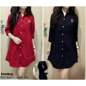 Kemeja Wanita Kemboy Katun Baju Atasan Wanita Baju Hem Kemeja Tokopedia