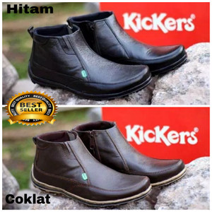Sepatu Pria Kickers Boots Kulit Tokopedia