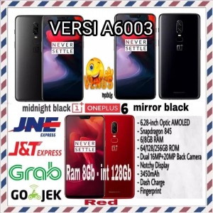 One Plus 6 128gb Ram 8gb Rom 128 Gb Oneplus 6 Tokopedia