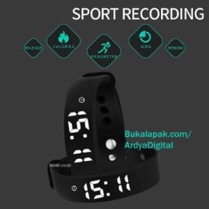 Jam Tangan Pedometer Led Tracker Fitness Canggih Anti Air Outdoor Jam Tangan Skmei Original Tokopedia