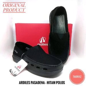 Sepatu Ardiles Pasadena Hitam Polos Tokopedia
