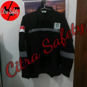 Baju Safety Atasan Atau Baju Proyek Logo Tokopedia