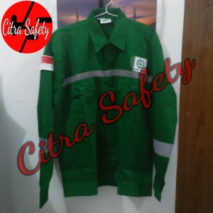 Baju Safety Atasan Atau Baju Proyek Logo Tokopedia
