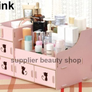 Rak Kosmetik Rkk31 Bahan Kayu Desktop Storage Kitty Cat Tokopedia