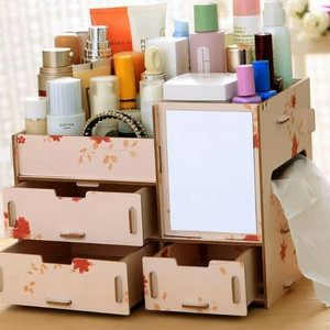 Rak Kosmetik Kaca Tempat Penyimpanan Makeup Rak Kosmetik Multifungs Tokopedia