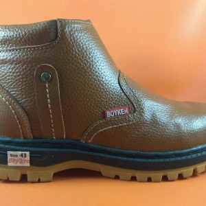 Sepatu Safety Boyken Resleting Kulit Asli Berkualitas Harga Terjangkau Tokopedia