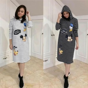 Baju Atasan Wanita Mickey Tunic Tokopedia