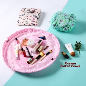 Diskon Korean Travel Pouch Tas Kosmetik Model Serut Tokopedia