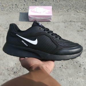 Sepatu Sport Nike Airmax 2016 Black Kets Casual Cowok Tokopedia