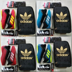 Paket Komplit Sepatu Futsal Adidas X Techfit Tokopedia