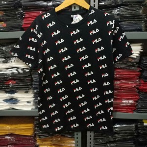Baju Kaos Fila Hitam Tokopedia