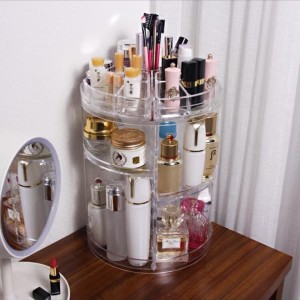 Rak Kosmetik Putar Acrylic Organizer Cosmetic Display Acrylic Tokopedia