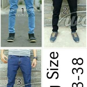 Celana Jeans Ngaret Skinny Slimfit Big Size Tokopedia