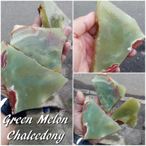 Bahan Rough Natural Green Melon Agate Chalcedony Bahan Mantap Harga Termurah Tokopedia