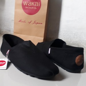 Sepatu Wakai Hitam Polos Tokopedia