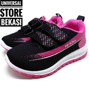 Sepatu Ando Adelline Velcro Sepatu Anak Perempuan Sepatu Sekolah Paud Tk Sepatu Balita Pink Tokopedia