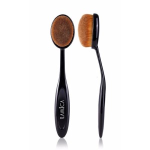 Kuas Kosmetik Make Up Oval Brush Wajah 10 Pcs Black Tokopedia
