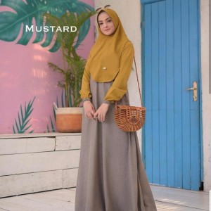 Baju Muslim Gamis Syari Set Cadar Marwah Tokopedia