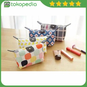 Tas Kosmetik Pouch Motif Colorfull Tokopedia