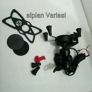 Holder Hp Spion Besi Plus Usb Charger Tokopedia