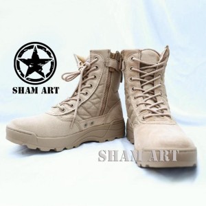 Sepatu Army Tactical Swat 8 Zipper Airsofter Boots Import Tokopedia