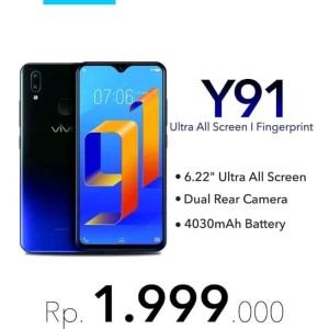 Vivo Y91 Rom 16gb Ram 2gb Garansi Resmi Vivo Tokopedia
