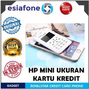 Handphone Royalstar Credit Size Mobile Phone Hp Kecil Mungil Super Tipis Ukuran Kartu Kredit Kado Souvenir Stok Terbatas Tokopedia