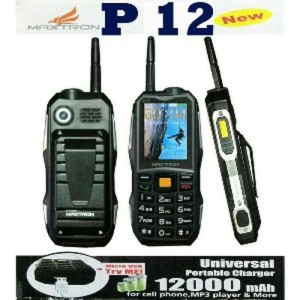 Handphone Hp Maxtron 2 Sim Card Batre 12 000 Mah Bisa Power Bank Tokopedia