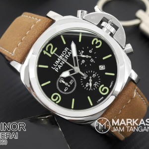 Jam Tangan Automatic Luminor Panerai Op6762 Super Chrono Hargajam Cowok Matic Otomatis Tanpa Baterai Tokopedia