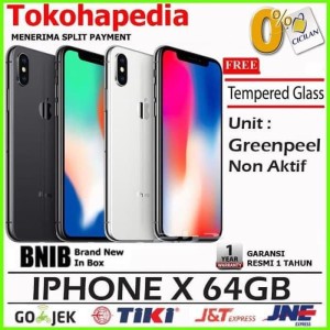New Iphone X 64gb 64 Gb Silver N Black Space Grey Tokopedia