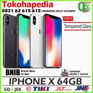New Iphone X 64gb 64 Gb Silver N Black Space Grey Tokopedia