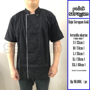 Seragam Baju Koki Lengan Pendek Putih Harga Murah Qualitas Prima Tokopedia