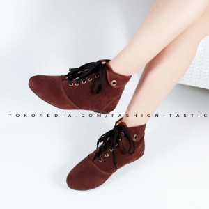 Sepatu Wanita Boots Tan Tokopedia