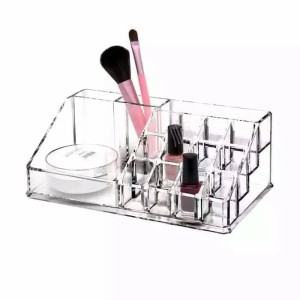 Tempat Rak Kosmetik Perhiasan Akrilik Putar Makeup Organizer Tokopedia