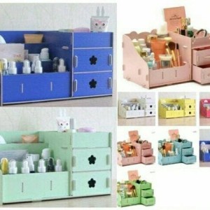 Kotak Kosmetik Kayu Cosmetic Storage Box Kosmetik Tokopedia