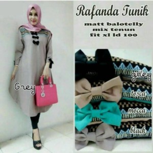 Baju Muslim Blus Muslim Rafanda Tunik Tokopedia