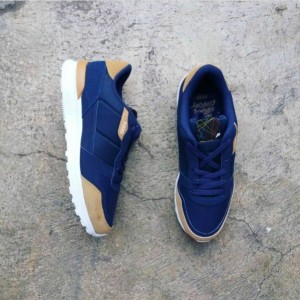 Piero Steel Runner Navy Brown White Tokopedia