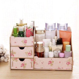 Al Rak Kosmetik Organizer Desktop Storage Pink Flower Tokopedia