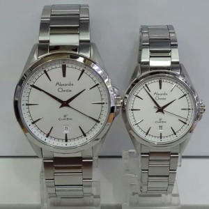 Jam Tangan Couple Alexandre Christie Ac8289 Black Rose Gold Original Tokopedia