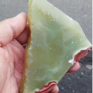 Bahan Rough Natural Green Melon Agate Chalcedony Bahan Mantap Harga Termurah Tokopedia