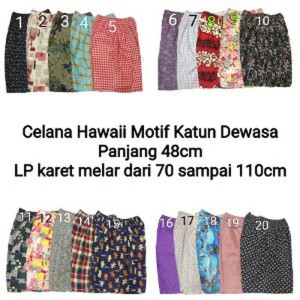 Celana Pendek Motif Katun Hawaii Murah Tokopedia